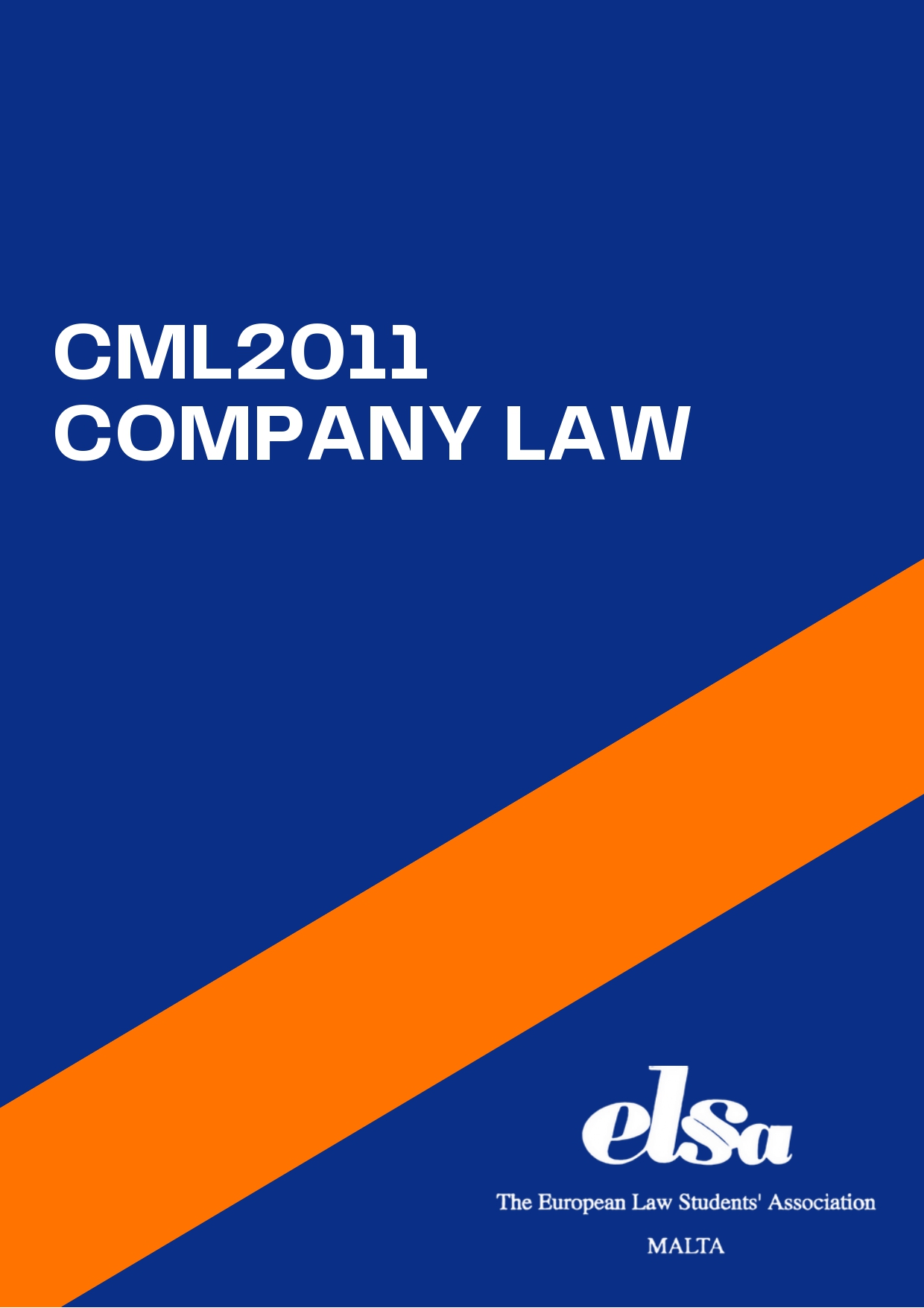 CML2011 - Company Law