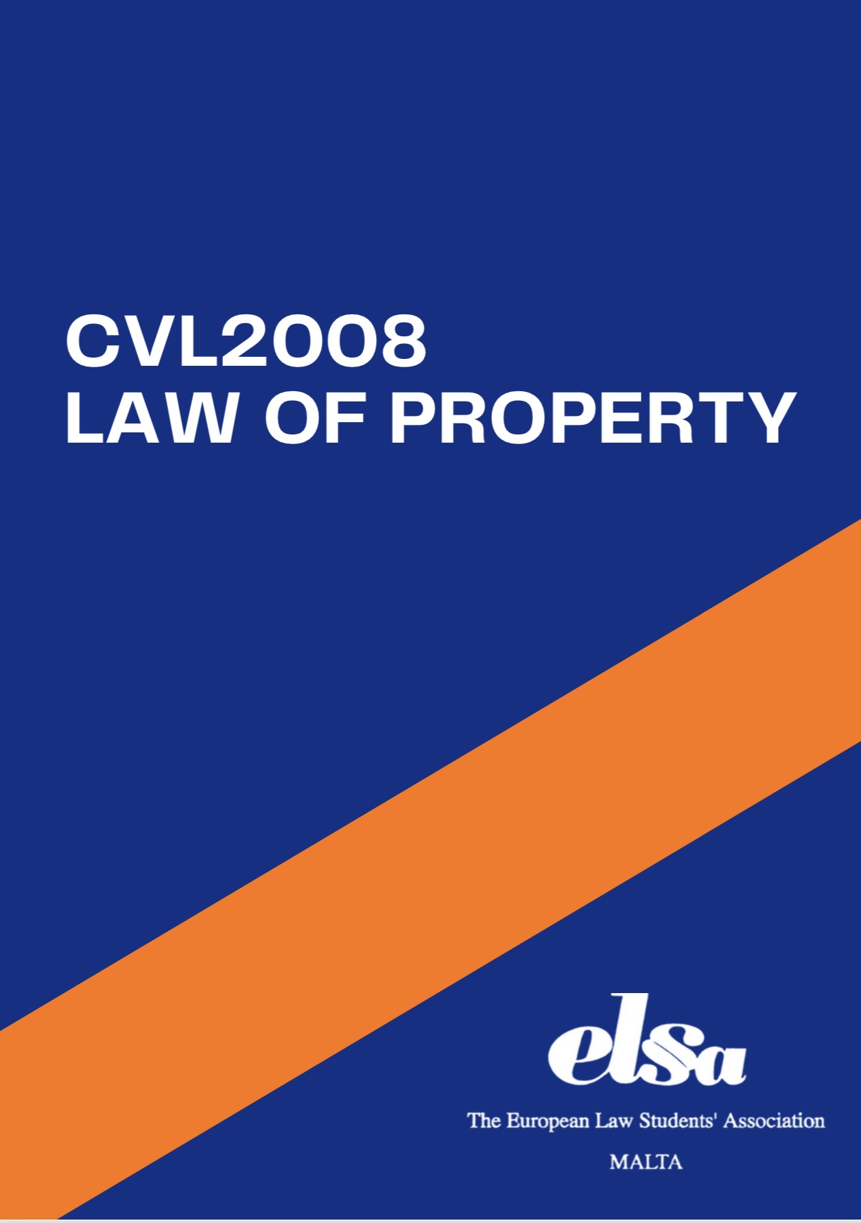 CVL2008 -Law of Property