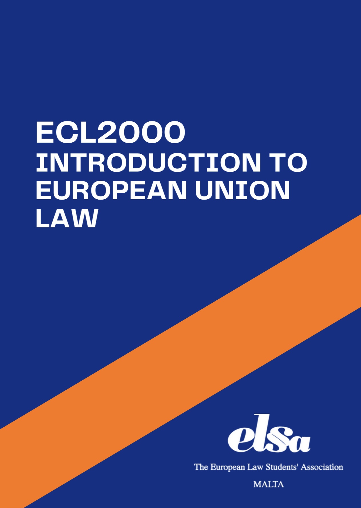 ECL2000 - Introduction to European Union Law