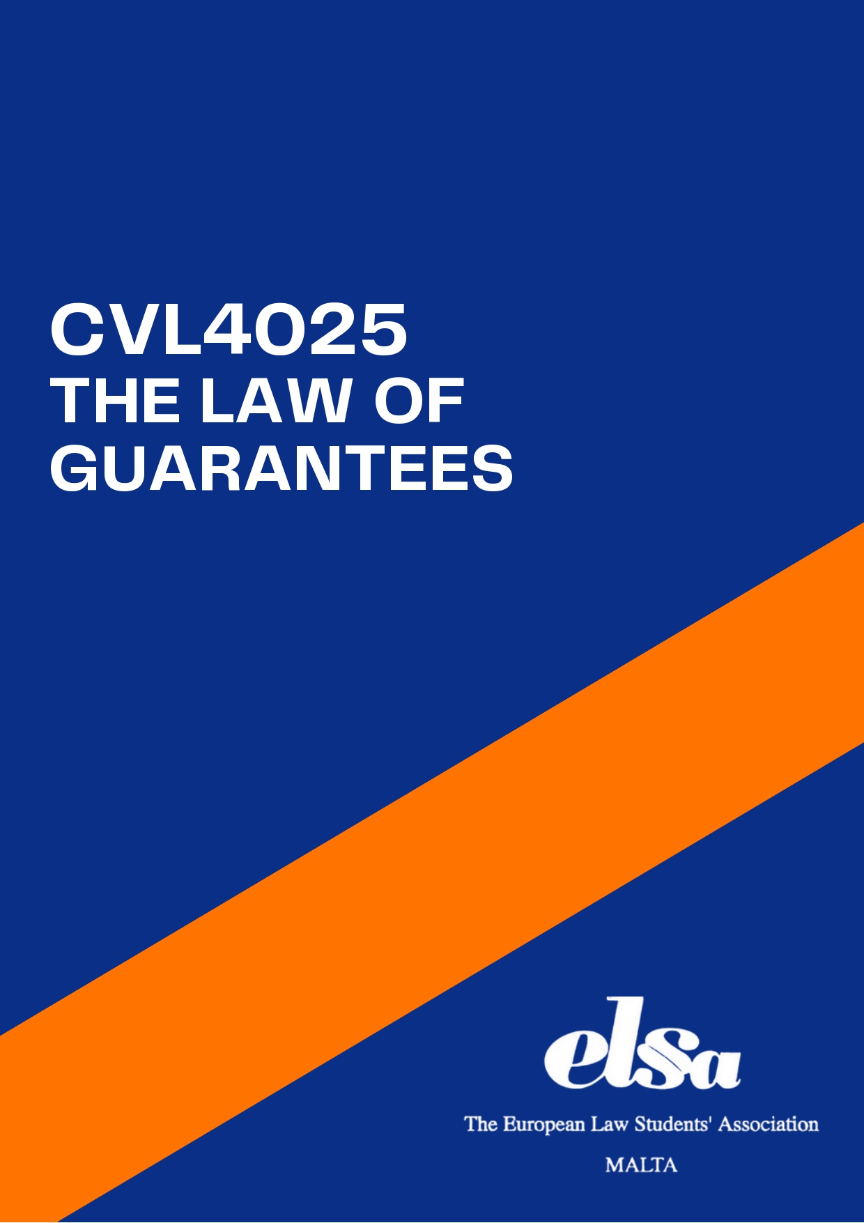 CVL4025 - Law of Guarantees