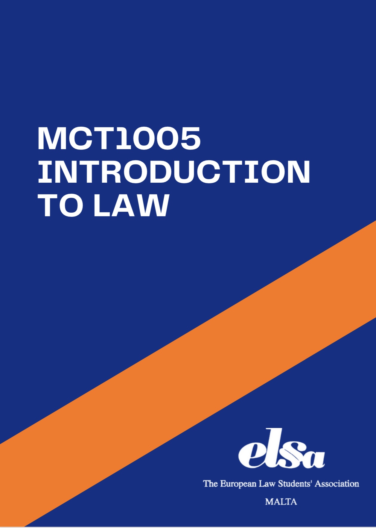 MCT1005 - Introduction to Law