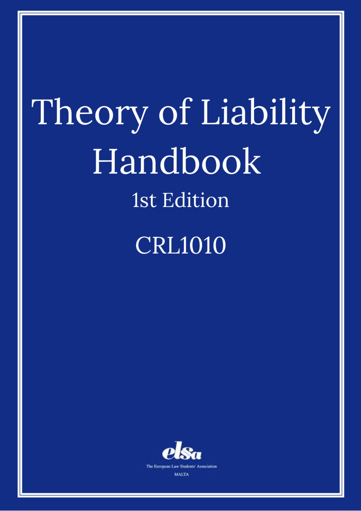 Theory of Criminal Liability Handbook