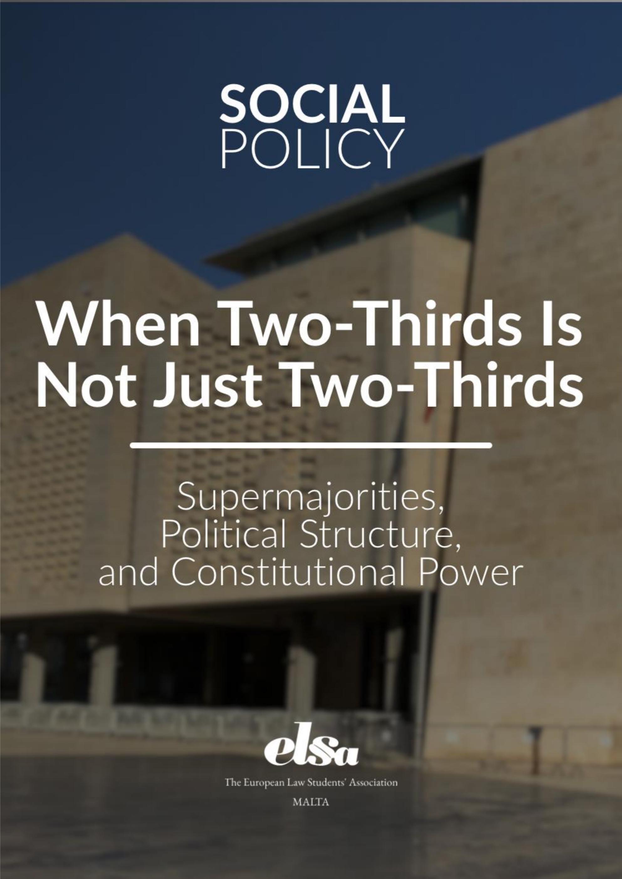 When Two-Thirds Is Not Just Two-Thirds