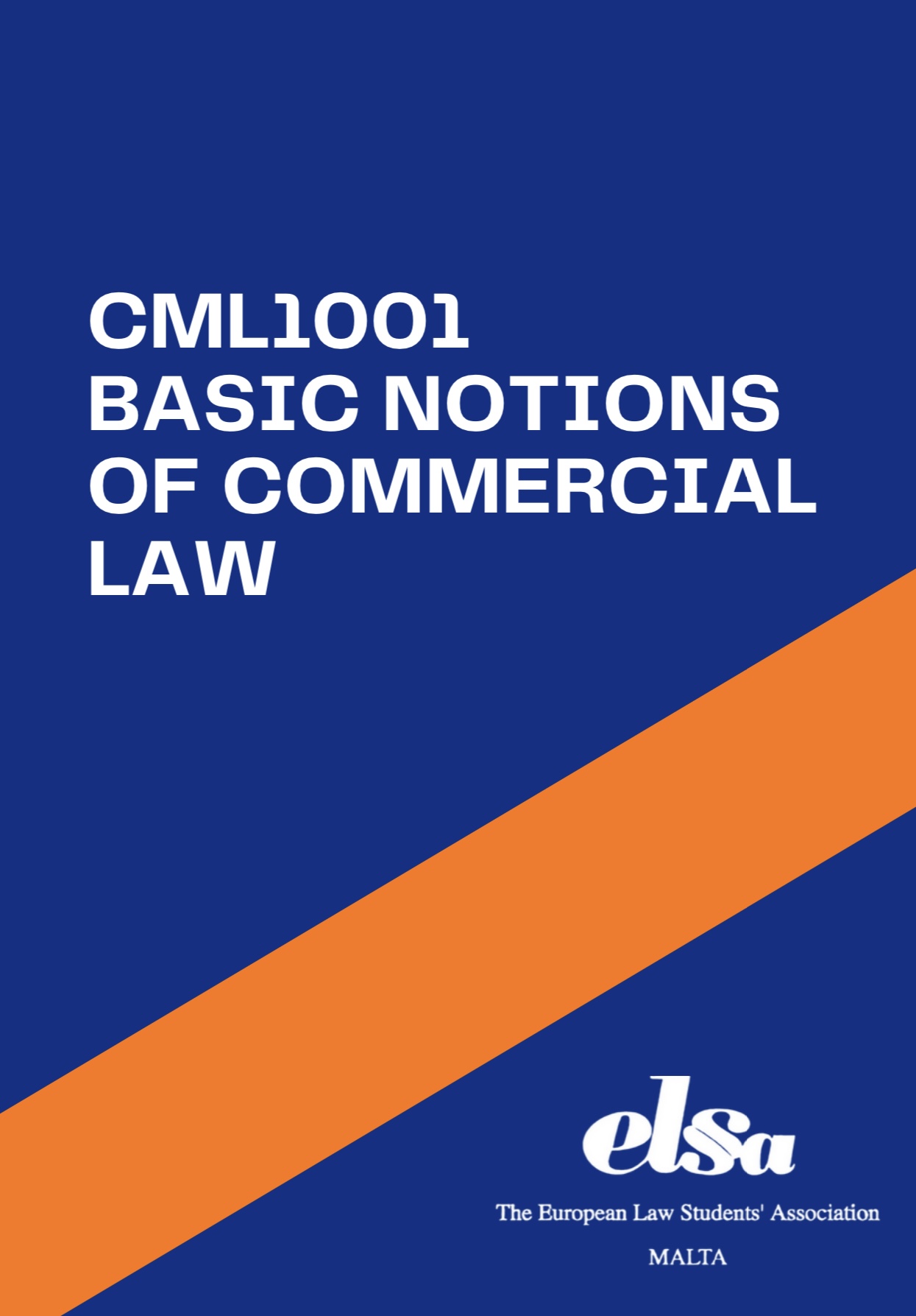CML1001 - Basic Notions of Commercial Law