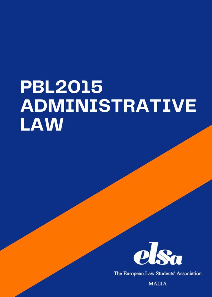 PBL2015 - Administrative Law