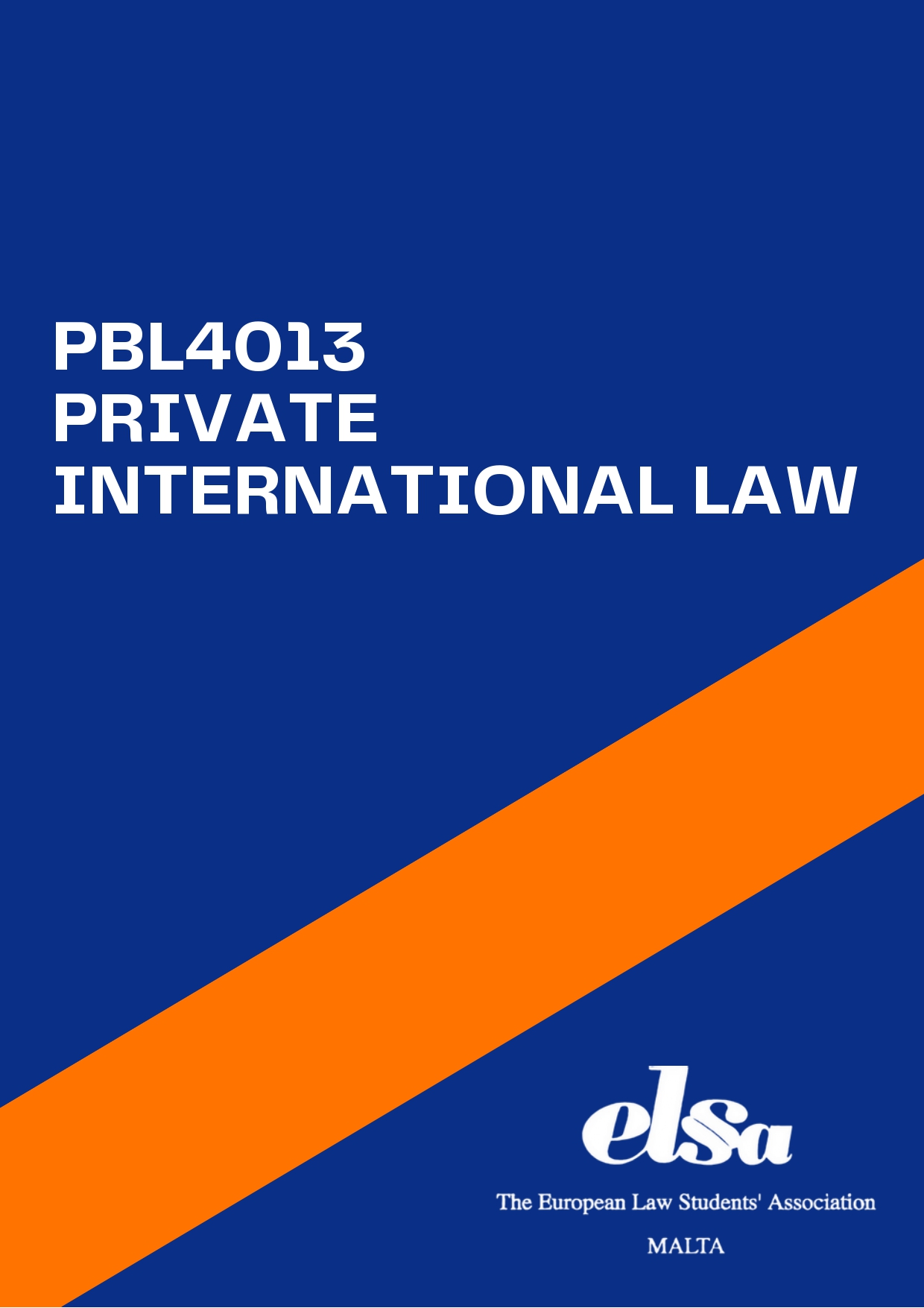 PBL4013 - Private International Law