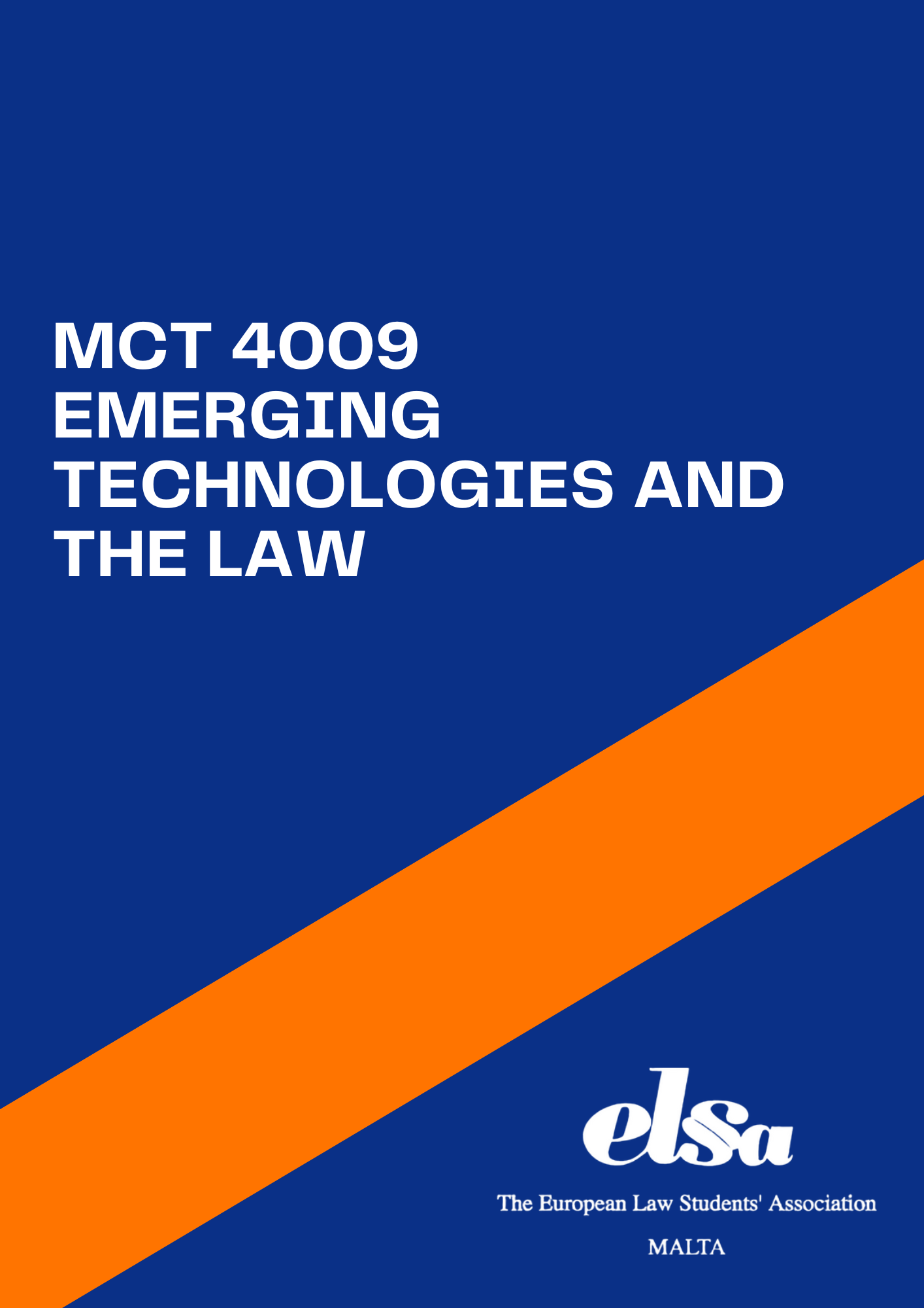 MCT4009 - The Law of Emerging Technologies