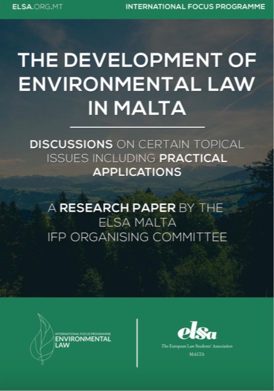 The Development of Environmental Law in Malta